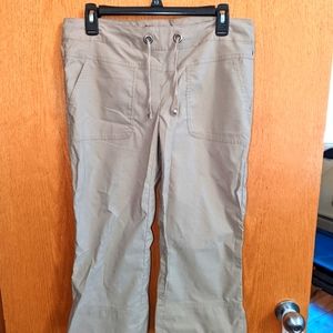 Women's prAna Capri Shorts Khaki Tan Color Size Medium
